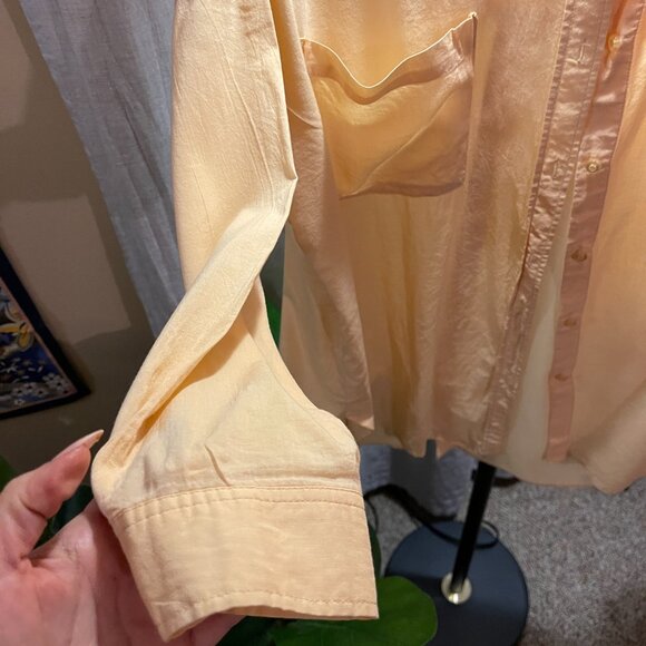 American Holic buttercream button up M Wmn's - Picture 4 of 7